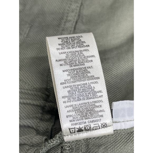 Coastal Gorpcore Cloth & Stone cargo Mini Skirt Sz M Linen Belted Tie Frayed Hem - Picture 6 of 12